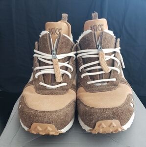 Asics Brown and Tan Sneakers